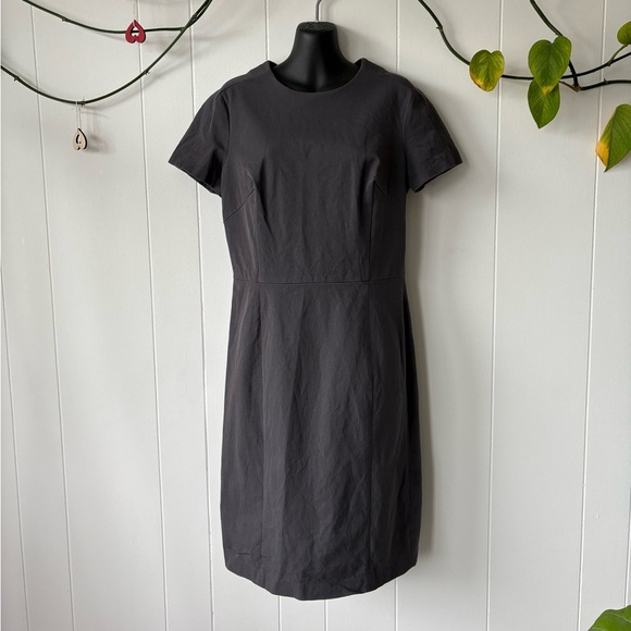 Banana Republic Gray Midi Dress | Size 12 - Picture 2 of 5